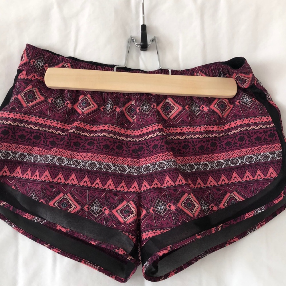 Patterned Athletic Shorts